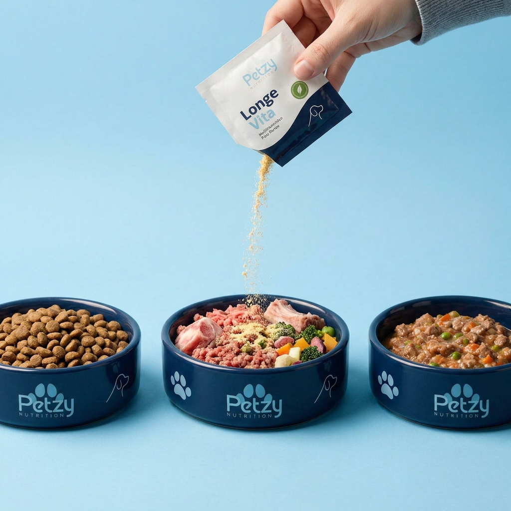 Multivitamínico LongeVita de Petzy para perros